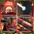 thumbnail image 4 of Cartoon Characters Merry Christmas Banner Santa Claus Snowman Reindeer for Christmas Party Holiday Decor, 4 of 9