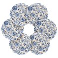 thumbnail image 2 of Haosy Set of 6 Drink Woven Coaster with Holder Heat Resistant Non-Slip Bar Coasters 4 Inches Blue and White Porcelain Floral, 2 of 7