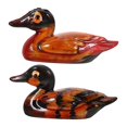 thumbnail image 1 of 8 Pairs Mandarin Duck Statue Ornament Decorative Resin Hand Carved Miniature Mandarin Duck Figurine for Home Offices Decors, 1 of 4