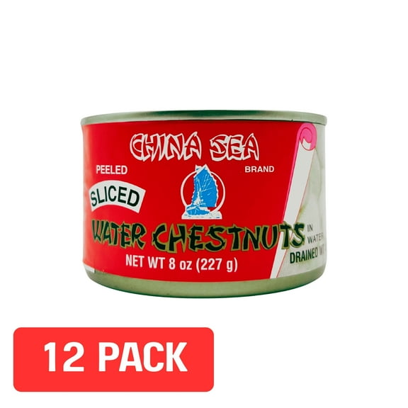 China Sea Sliced Water Chestnuts, 8.00 oz, 12 pack