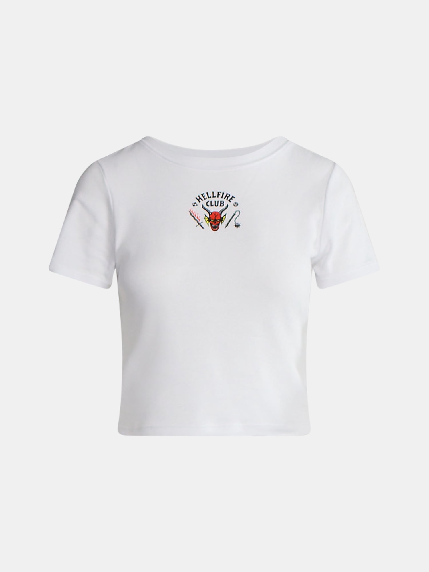 Netflix Stranger Things Cotton Graphic Baby Tee from No Boundaries, Women’s