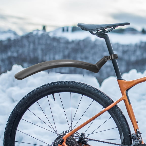 FUTUREORYY 1Set Black Plastic Arc-Shaped Flat Surface Design Mountain Bike Mudguard for Bikers