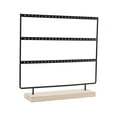 thumbnail image 3 of Segolike Earring Organizer Jewelry Display Stand 3 Tiers Hanging Earring Holder Jewelry Holder for Stores Selling Tabletop Home Vanity black, 3 of 8