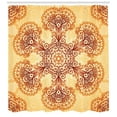 thumbnail image 3 of Ambesonne Ethnic Shower Curtain, Oriental Vintage Ornaments, 69"Wx84"L, Dark Orange Apricot, 3 of 3