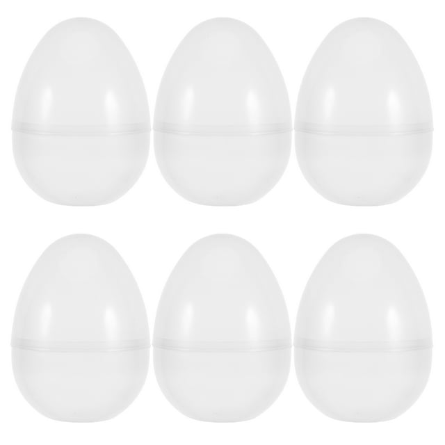 KAKOWELY huevos de Pascua rellenables, transparentes, con forma de bola de caramelo, de plástico jumbo, para fiestas de Pascua, reuniones familiares y actividades escolares.