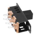 thumbnail image 1 of 10pcs High Knob 6 Pin 3 Position Dpdt Panel Slide Switch 0.5a 50v Dc, 1 of 4