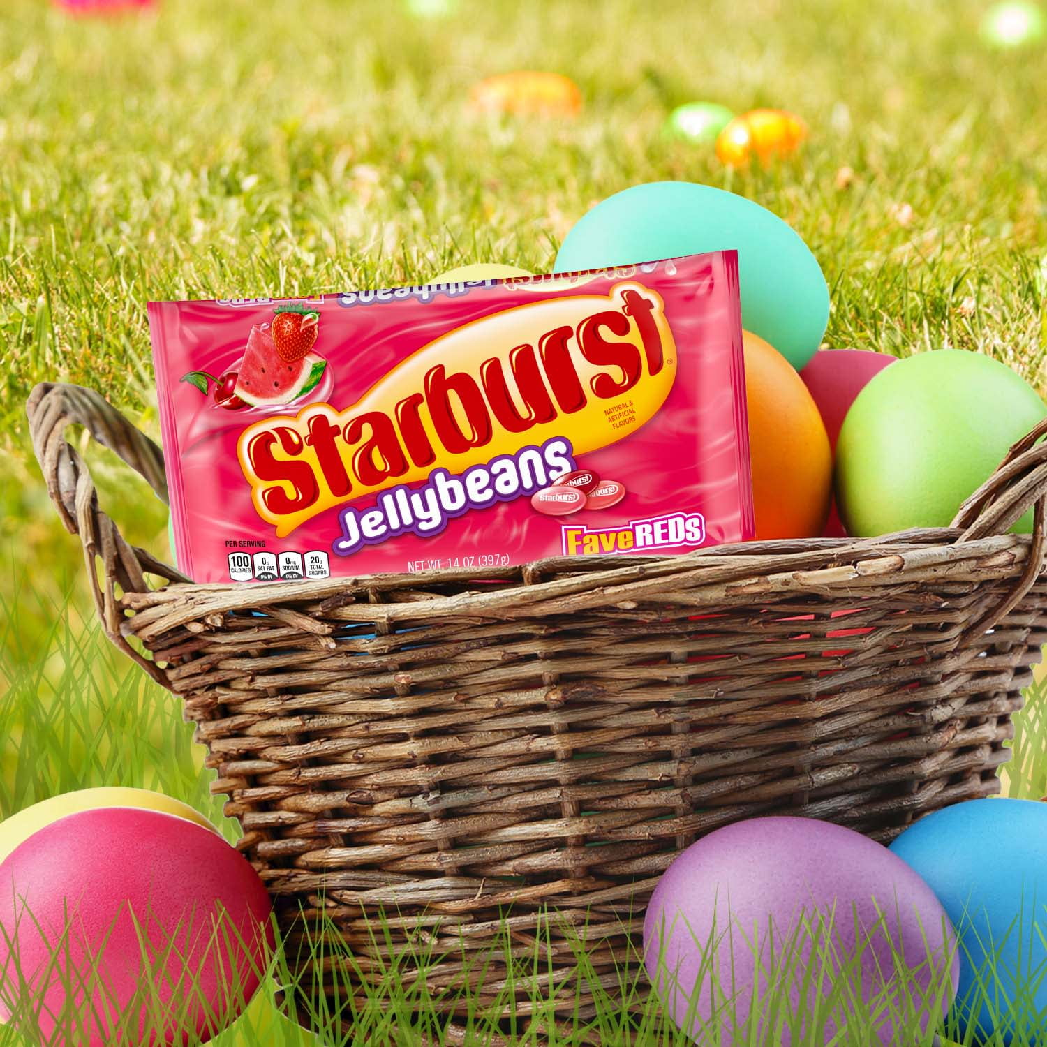 Starburst FaveREDs Jelly Beans Easter Candy Gifts - 14 oz Bag - 3pack