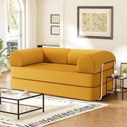 Modern 3-Person Convertible Sleeper Sofa Bed, 4-in-1 loveseat Sleeper, Comfy Removable Floor Couch for Living Room with Detachable and Washable Fabric