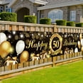 thumbnail image 2 of Happy Birthday Banner 18 21 30 40 50 60 Birthday Party Supplies Decoration for Outdoor Garden Hanging Flag 30th Birthday Banners, 2 of 4