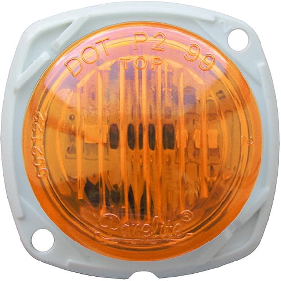 Optronics 00212255P 0012255P Lens 3" Sealed LED Marker/Clearance Light, Amber