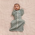 thumbnail image 2 of Love To Dream Swaddle Up Transition Bag, 4-way Stretch, Cotton Blend, 1.0 TOG, Deep Olive Stars, Medium, 2 of 12