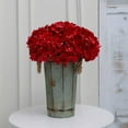 thumbnail image 3 of 12pcs Artificial Silk Hydrangea Flowers Heads with Stems in Bulk Fake Flowers for Wedding Bouquet Centerpieces Arch Home Decoration (Ivory), 3 of 5