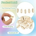 thumbnail image 3 of 10Pcs Encanto de Concha a Granel Pendientes de Concha Natural para Hacer Joyería, Oro, 3 of 6