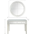 thumbnail image 6 of Camden Isle CI-86422 Alice 48 in. Antique Silver Rectangle Glass Console Table with Wall Mirror, 6 of 6