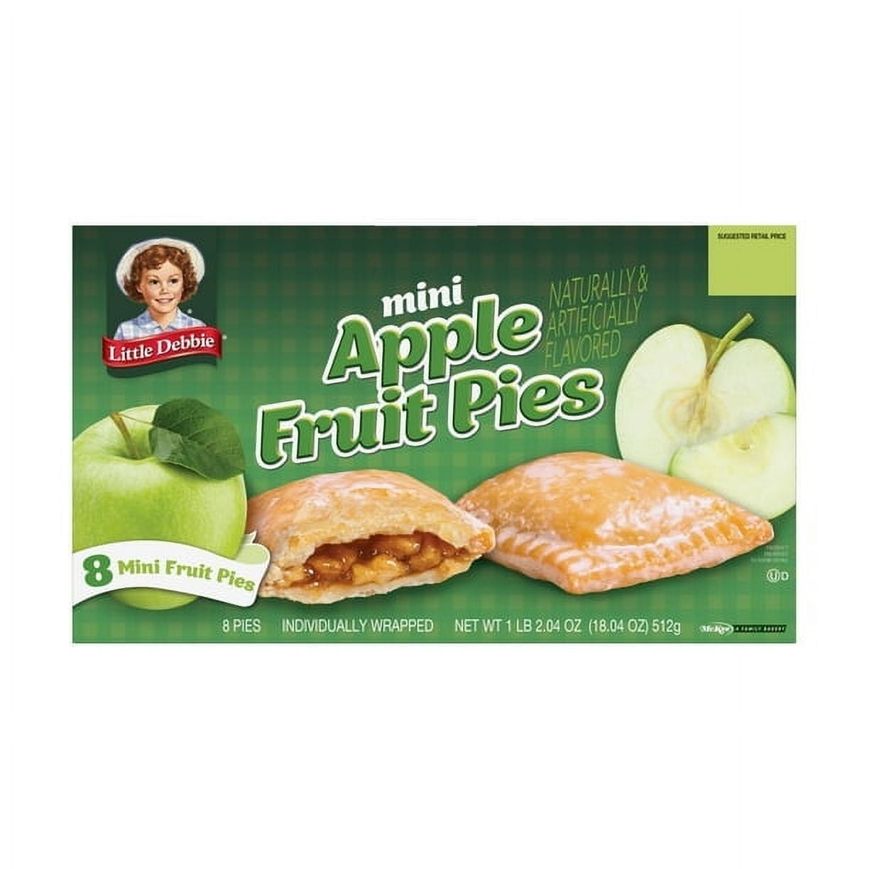Little Debbie Apple Fruit Pies, 18.04 oz (8 Count),3pack