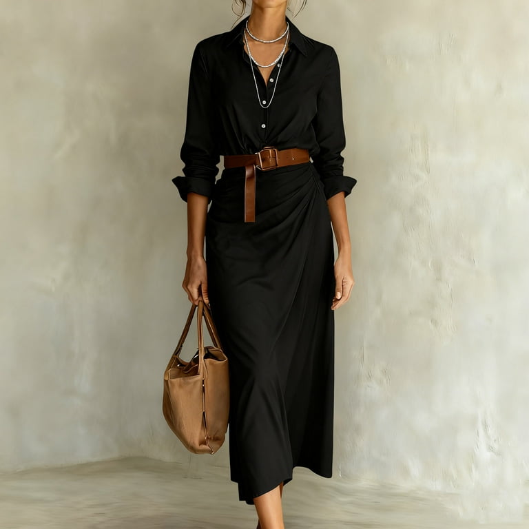 mid calf long sleeve dresses Women Long Sleeve Hollow Out Lace UP Bodycon Fashion Party Mid-Calf Dress  #P33