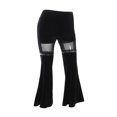 thumbnail image 3 of CNKOO Femmes Pantalons Stretch Slim Fit Long en Patchwork Transparent, 3 of 6