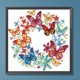 thumbnail image 3 of Pintura de diamante parcial forma especial taladro flor mariposa difracción 30x30cm, 3 of 9