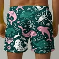 thumbnail image 6 of Summer Savings Clearance! Stamzod Mens Shorts Plus Size Fashion Print Beach Board Shorts Breathable Quick Dry Mens Bathing Suit With Drawstring, 6 of 6