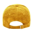 thumbnail image 6 of MIASHUI Men Women Corduroy Baseball Cap Outdoor Casual Sun Hat,Yellow,One Size, 6 of 8