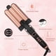 thumbnail image 3 of Pretfy Hair Curling Iron 3-Barrel 25mm Hair Waver Egg Roll Hair Curler Hair Crimper Temperature Adjustable LCD Temp Display Hair Styling Tool, 3 of 5