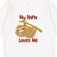 thumbnail image 3 of Inktastic My Nana Loves Me Sloth Toddler Sweatshirt, 3 of 4