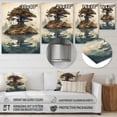 thumbnail image 4 of Designart "Island of Bonsai Trees II" Tree Floral Metal Wall Art, 4 of 5