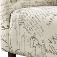 thumbnail image 2 of Yaheetech Contemporary Club Chair and Ottoman Set for Living Room, Letter Print, 2 of 8