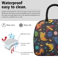 thumbnail image 3 of Womens DarkBlue Cartoon Dinosaurs Planets Pattern Lunch Box for Work,Insulated Lunch Bag for Women,Loncheras Para Mujer,Leakproof Adult Lunch Bag for Work,Beach,Travel,Picnic,Camping, 3 of 7