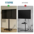 thumbnail image 6 of FITUEYES Modern Rolling TV Stand with Wheels for 32 - 65 inch TVs,Mobile TV Stand TV Cart with Power Outlets,Black, 6 of 8