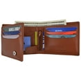 thumbnail image 4 of Hand Made Genuine Leather Hybrid Bifold Trifold Credit Card ID Wallet by Moga (Tan), 4 of 6
