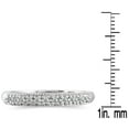 thumbnail image 5 of SZUL Women's 1/10 Carat TW Blue Diamond Wedding Band in 10K White Gold, 5 of 6