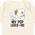 thumbnail image 4 of Inktastic My Pop Loves Me Grandson Puppy Boys Long Sleeve Baby Bodysuit, 4 of 5
