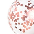 thumbnail image 2 of 50 globos de látex sencillos de 12 pulgadas para decoración de bodas, fiestas y cumpleaños (20 rojos vino, 20 dorados rosa y 10 confeti dorados rosa)., 2 of 6