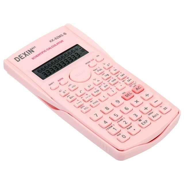 Unique Bargains Scientific Calculator 2 Line 12 Digit Standard Engineering Calculator Pink