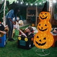 thumbnail image 6 of ZHIBO 5FT Collapsible Light-Up Pumpkin with Hat - Pre-Lit Jack-o-Lantern with Metal Stand - Indoor/Outdoor Decor, 6 of 6