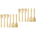 thumbnail image 1 of QJUHUNG 12 Pcs Spachulas Sets Spatulas Wooden Spoon Bamboo, 1 of 6