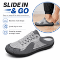 thumbnail image 4 of Men's Slip-On Mule Sneakers Backless Anti-Slip Walking Shoes - Lightweight Breathable Casual Sport Shoes for Driving Travel, 4 of 6