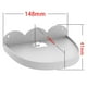 thumbnail image 5 of Estante De Montaje En Pared Para Teléfonos Inteligentes Con Altavoz Amazon Echo Dot 1 2 3 4 Blanco SM SunniMix Estante de carga de montaje en pared, 5 of 8