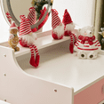thumbnail image 3 of Sesslife Kids Vanity Set with LED Mirror and Drawer, Wooden Princess Makeup Desk Set, Toddler Dressing Table Set, Pretend Play Kids Vanity Table and Chair Set for Little Girls aged 3+, White, 3 of 6