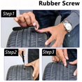 thumbnail image 3 of Premium Tire Repair Screws Kit for Cars & Motorcycles - Metal Rubber-Coated Nails with Screwdriver & Glue - No Tire Disassembly Needed for Puncture Fix, 3 of 5