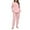 Women Pajama Set-A04 Pink, variant on Mifsaly Fleece Pajama Sets for Women 2 Piece Warm Pjs Matching Outfits Raglan Long Sleeve Crewneck Cozy Sleepwear Soft Soild Color Nightwear Thermal High Waist Pants with Pockets Casual Homewear