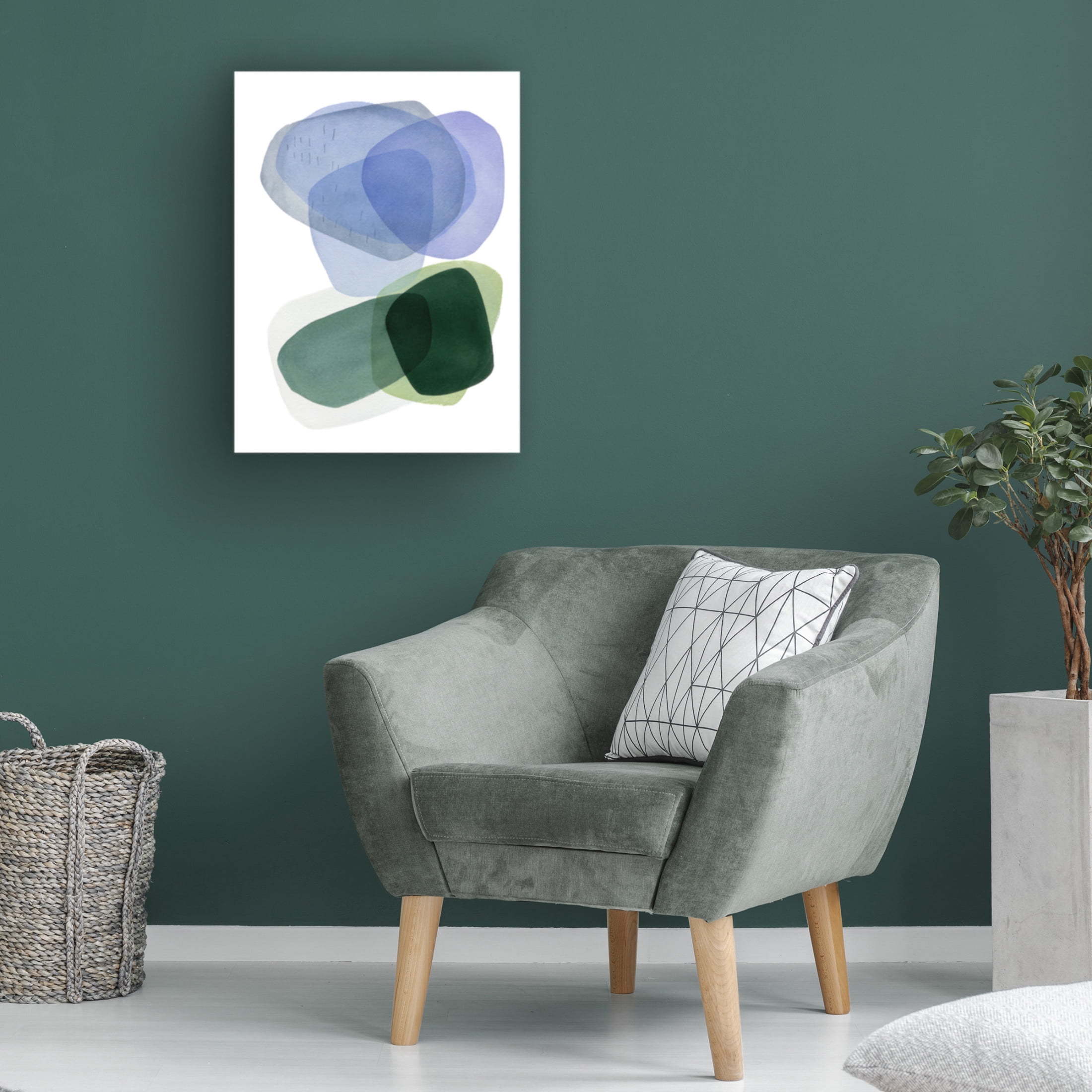 Canvas Wall Art - Simone Christen 'On The Riverbank III' Wall Art for Living Room, Bedroom, or Office Décor by Trademark Fine Art - 18 x 24 Inches