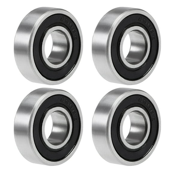 698-2RS Deep Groove Ball Bearings 8x19x6mm Double Sealed Chrome Bearings 4pcs