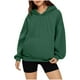 thumbnail image 3 of Camisa de manga larga,Sudadera informal con capucha para mujer, manga larga con bolsillo, material acrílico, cómoda para usar en casa, sopatenor, 3 of 9
