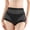 Black, variant on Womens Underwear Comfortable Full Coverage High Waist Abdominal Thin Ice Non Marking Body Shaping Briefs Breathable Panties