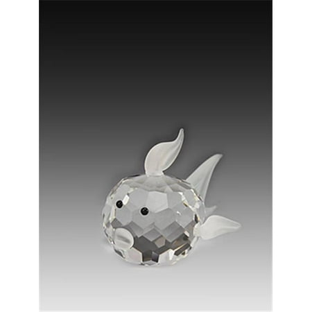 Asfour Crystal 951-40CLR 2.83 L x 1.65 H in. Crystal Fish Sea Figurines
