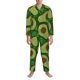 thumbnail image 3 of Balery Big Colorful Avocados Pijama para Hombre de Dos Piezas con Manga Larga, Conjunto de Dormir y Descanso Suave con Bolsillos-Medium, 3 of 7
