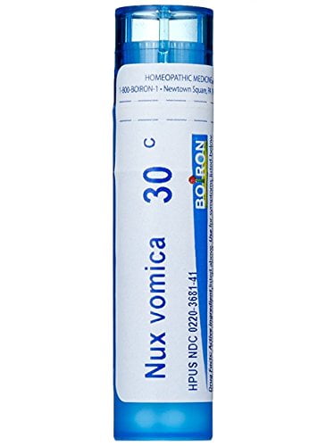 boiron nux vomica 30c homeopathic medicine for hangover relief 80 pellets walmart com walmart com