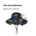 thumbnail image 5 of Charmgo Trucker Hat Clearance, Baby Girl Sun Hat Outdoor Beach Hat with Wide Hats Ray Sun Protection Baby Floral Sun Hat Cap Bucket Hat Baseball Cap, Sun Hats for Women D, 5 of 9